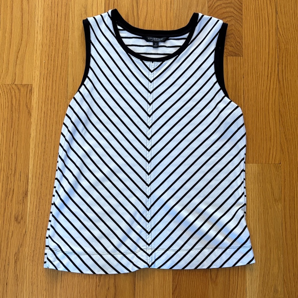 Liverpool Chevron Striped Tank Top